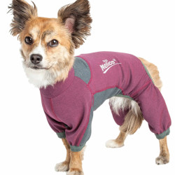 Dog Helios  'Rufflex' Mediumweight 4-Way-Stretch Breathable Full Bodied Performance Dog Warmup Track Suit