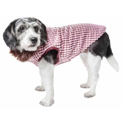 Pet Life  Luxe 'Beautifur' Elegant Designer Boxed Mink Fur Dog Coat Jacket
